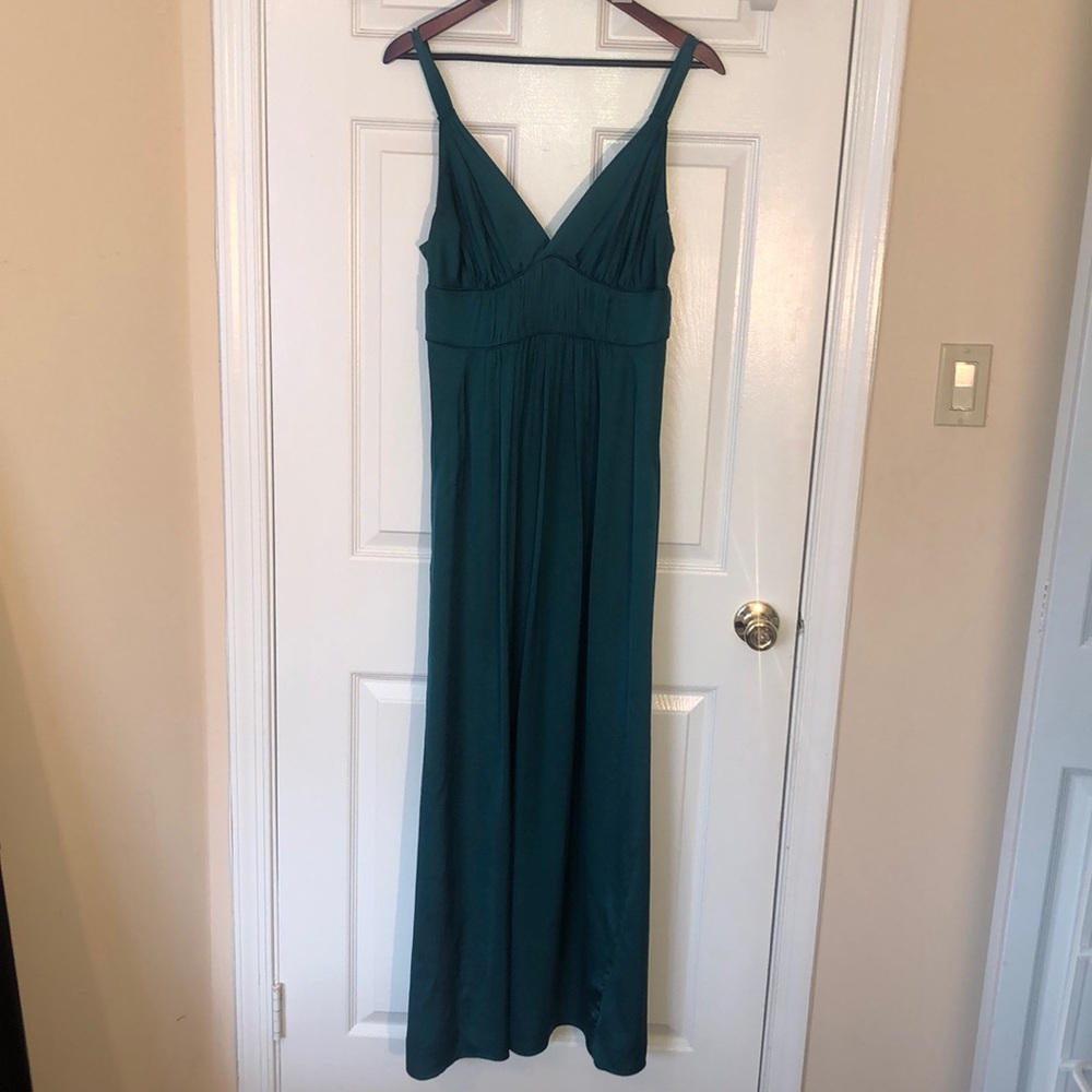 Emerald Green Silk Gown